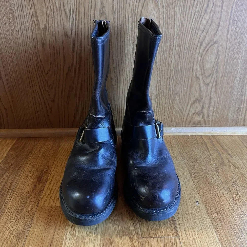 Thorogood Back Zip Waterproof Composite Safety Toe Boots Brown 7B‎ Leather